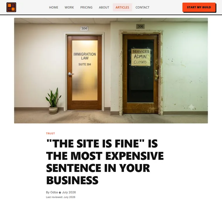 Search article written and published by Odba